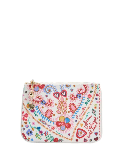 Camilla printed clutch bag