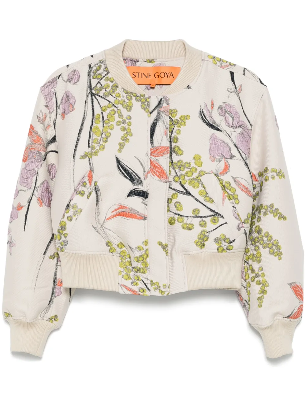 floral-embroidery jacket