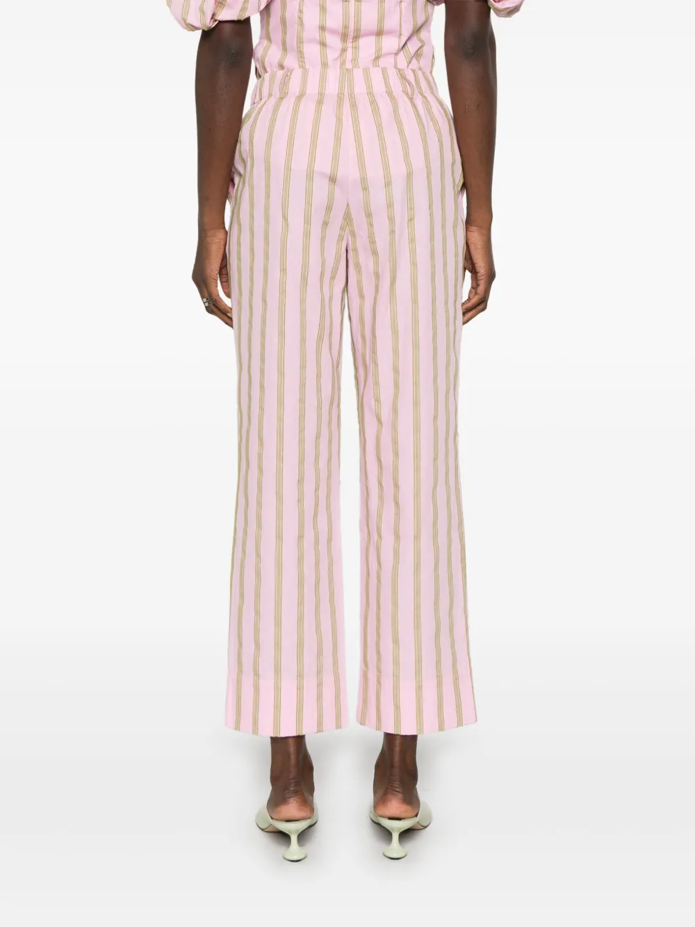 Stine Goya Gestreepte broek Roze
