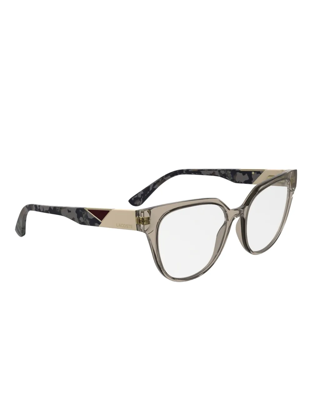 Lacoste Bril met cat-eye montuur Bruin