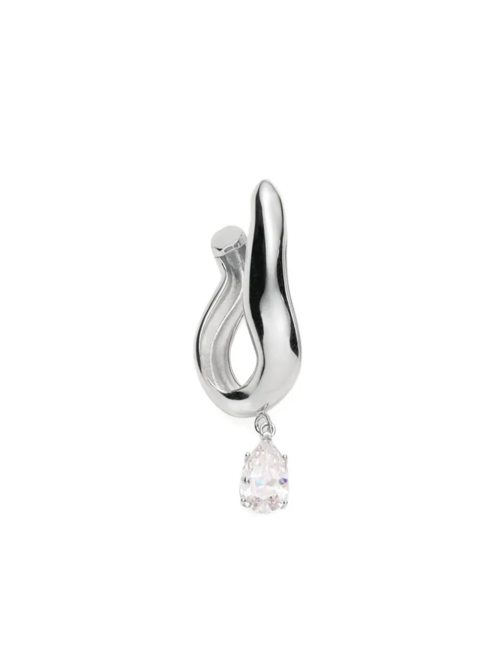 Magda Butrym Drop crystal wave earrings - シルバートーン Magda Butrym Drop crystal wave earrings - シルバートーン