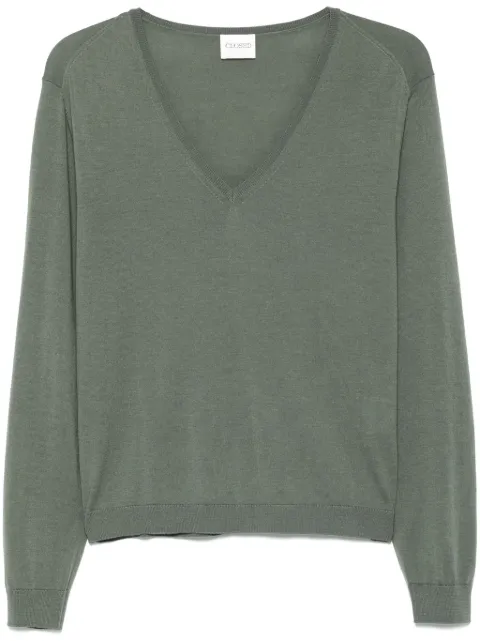 Closed fine-knit top