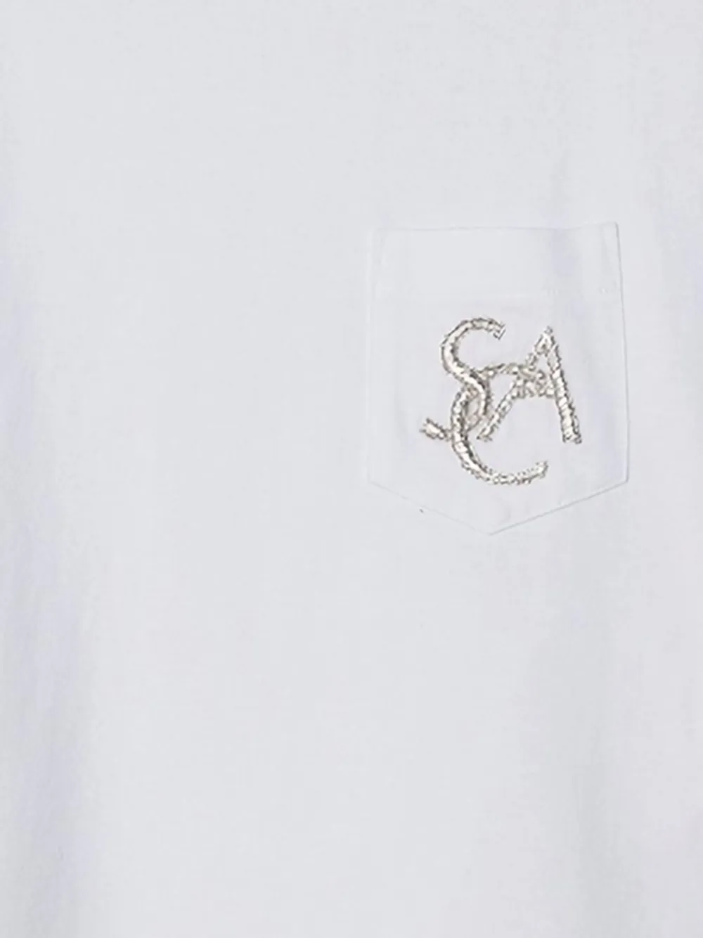 sacai T-shirt met borstzak Wit