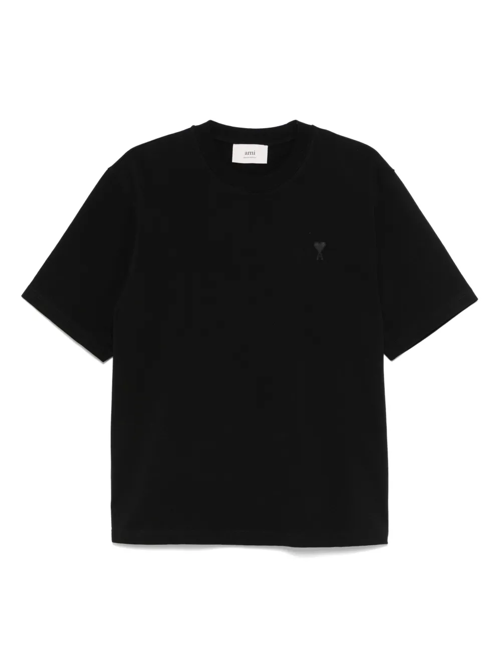 AMI Paris T-shirt van biologisch katoen Zwart