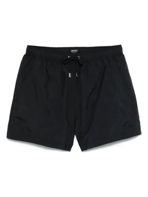 Zegna shorts de playa con logo bordado