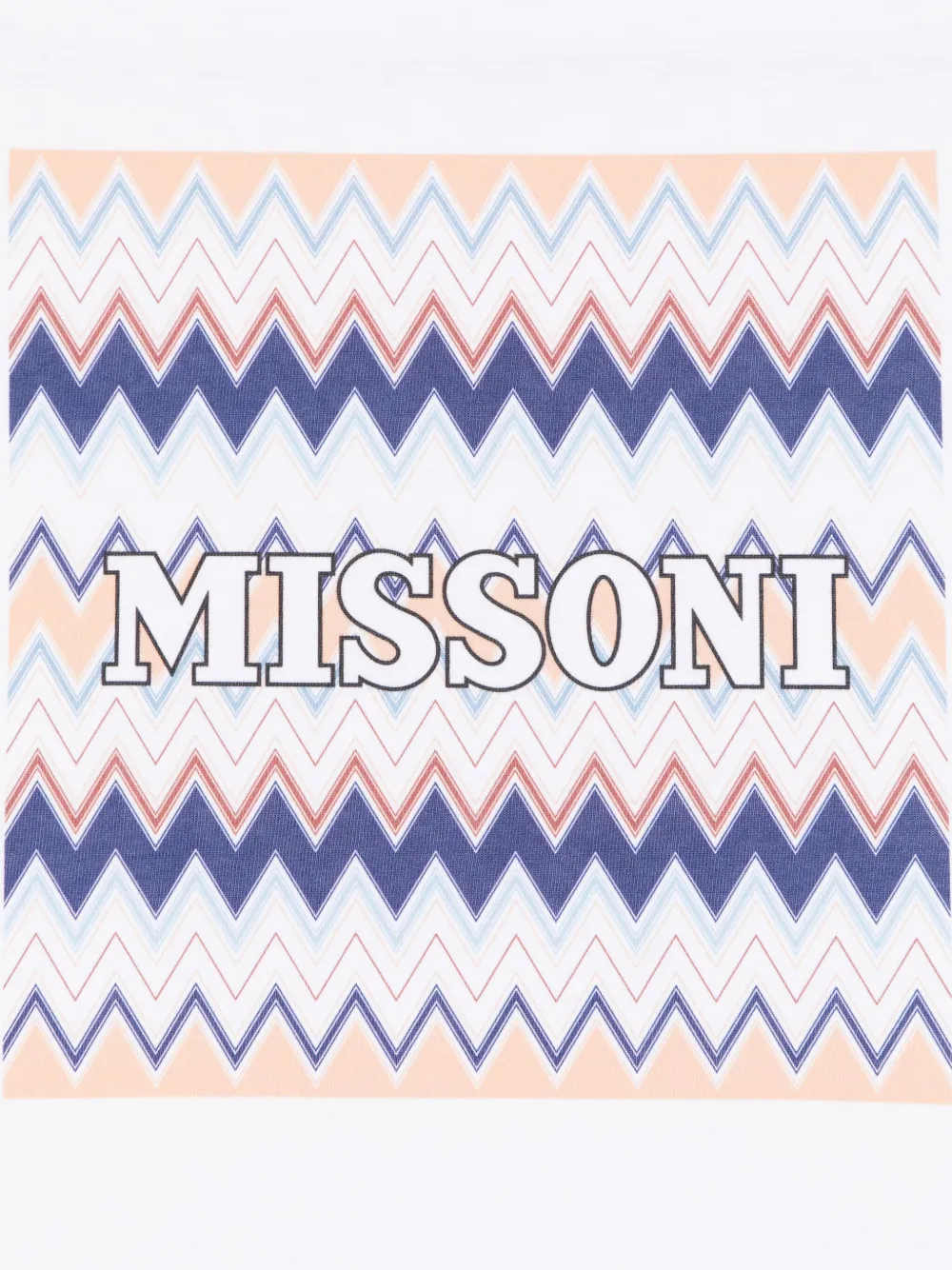 Missoni Kids Katoenen T-shirt met logoprint Wit