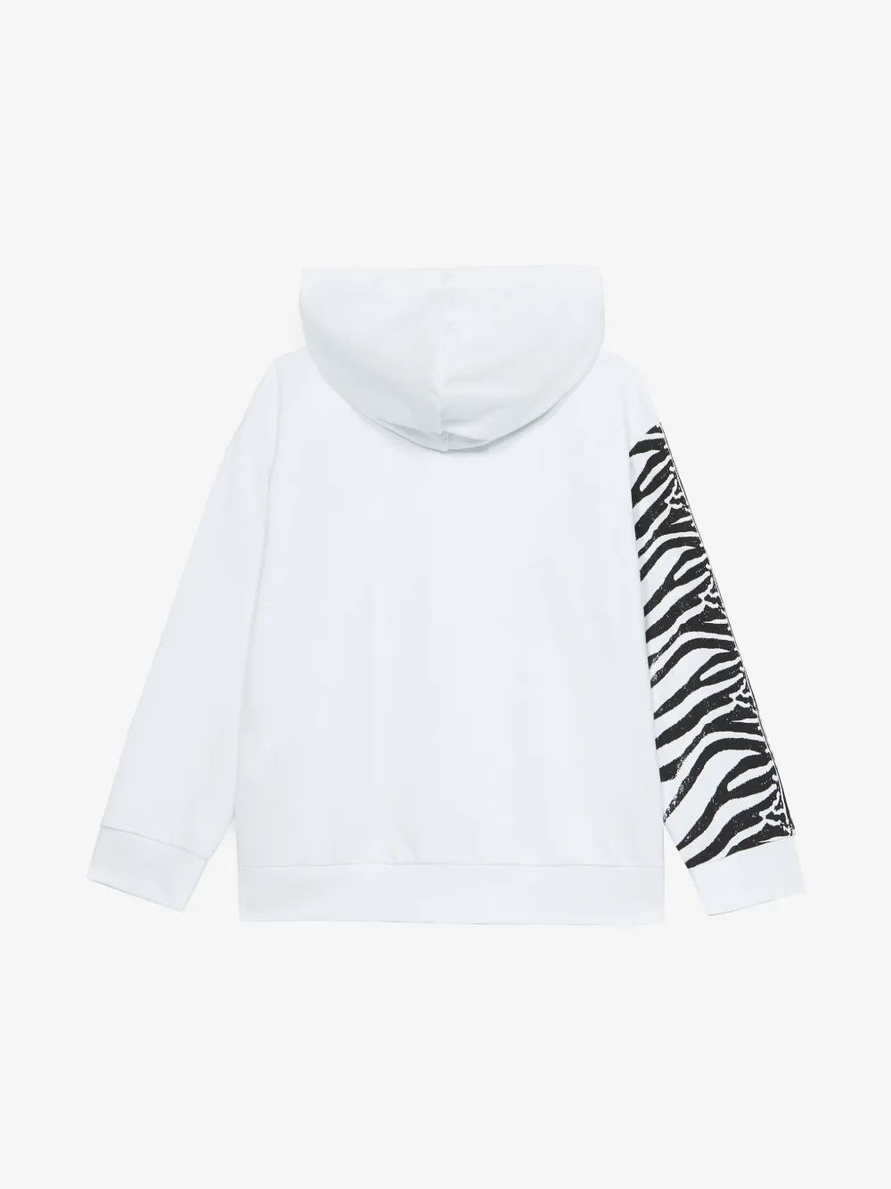 Roberto Cavalli Junior Hoodie met rits Wit