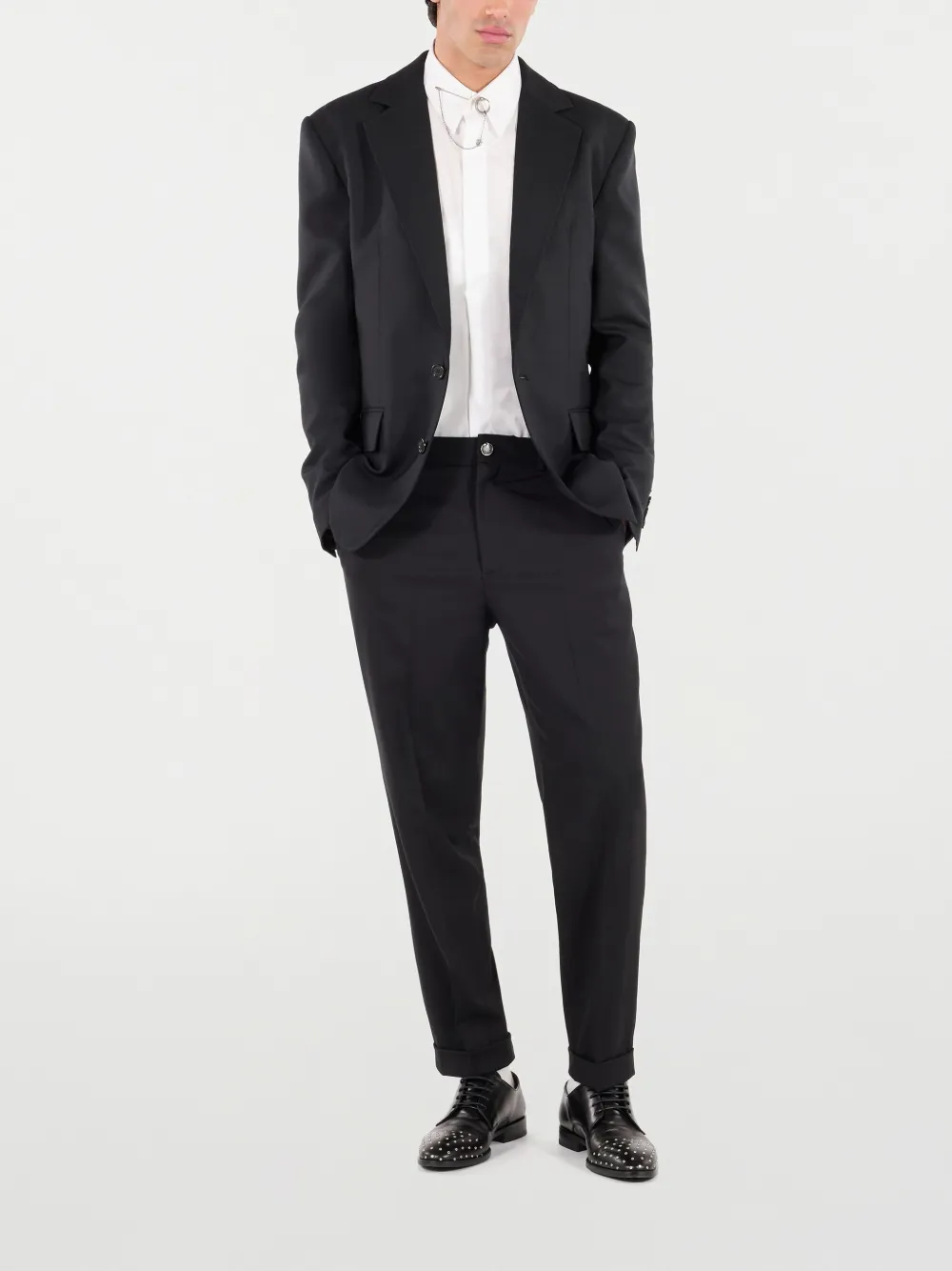 Roberto Cavalli Cropped broek Zwart