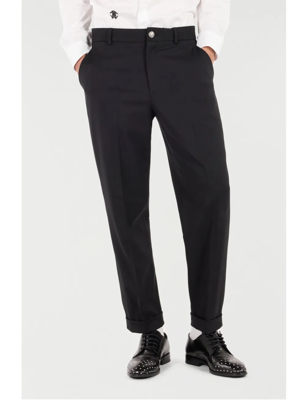 Roberto Cavalli Cropped broek Zwart