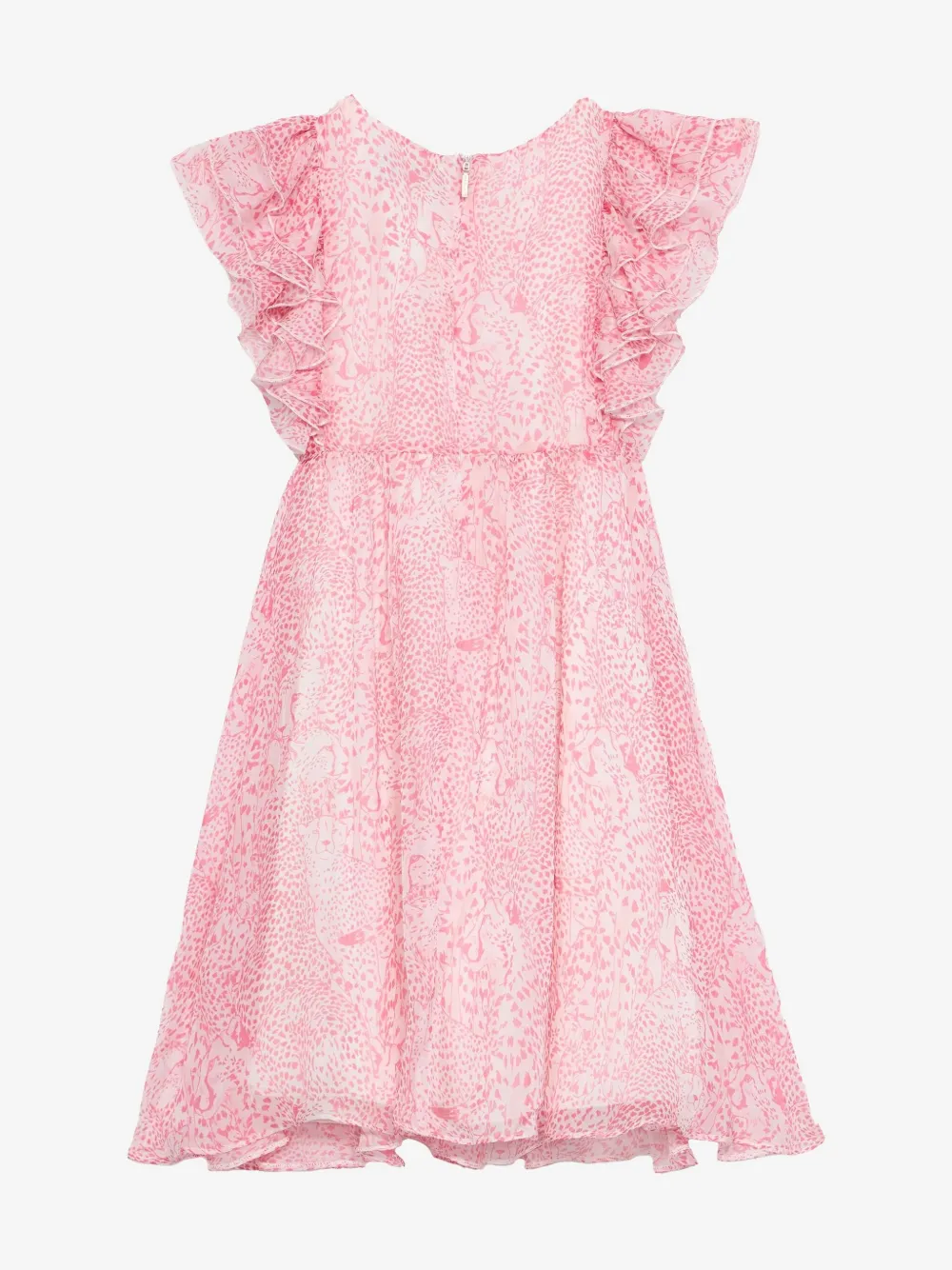 Roberto Cavalli Junior Jurk met luipaardprint Roze