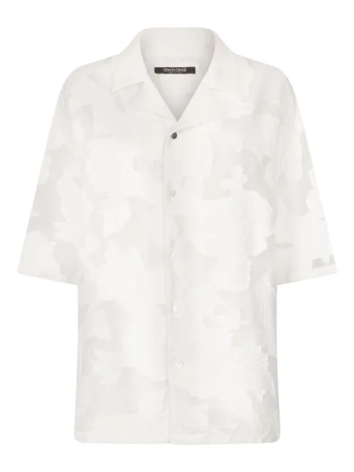 Chemise à fleurs - Roberto Cavalli - Modalova