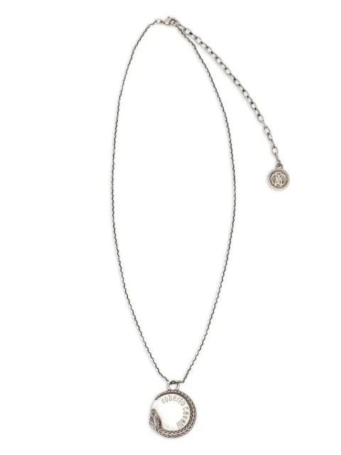 Roberto Cavalli logo-charm necklace