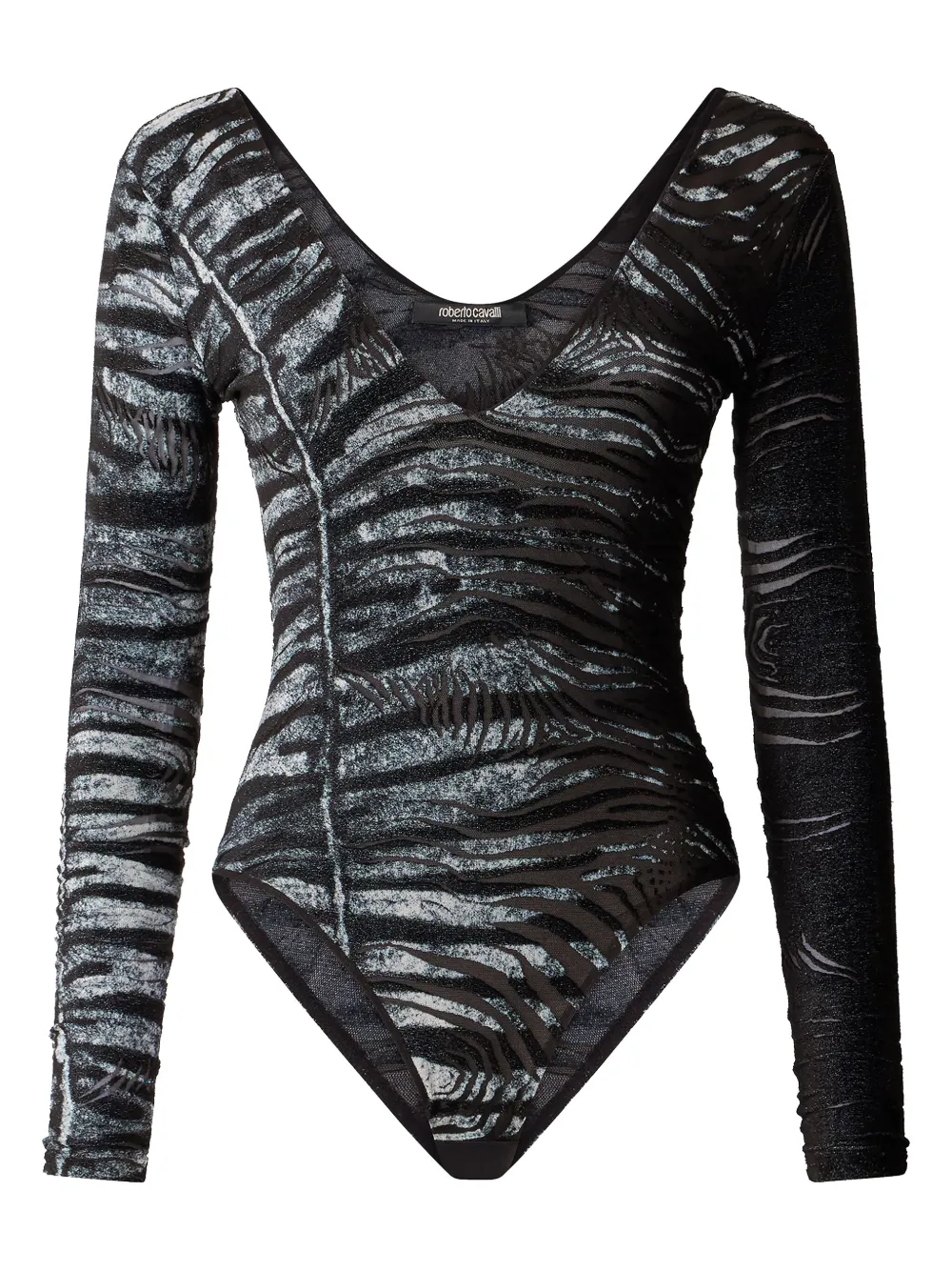 Roberto Cavalli Romper met print Zwart