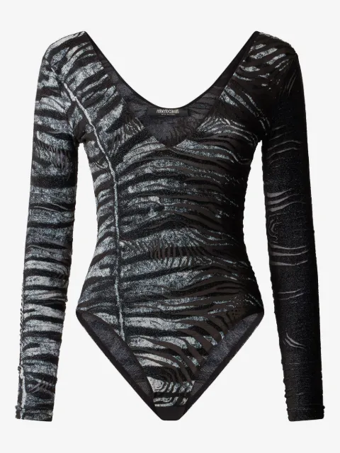 Roberto Cavalli Body com estampa