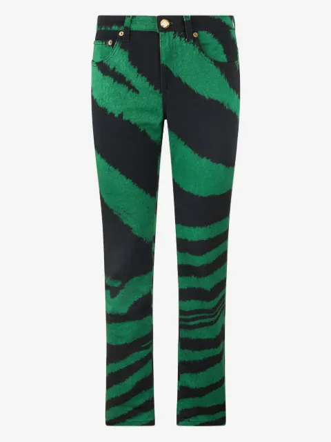 Roberto Cavalli jeans con estampado de cebra
