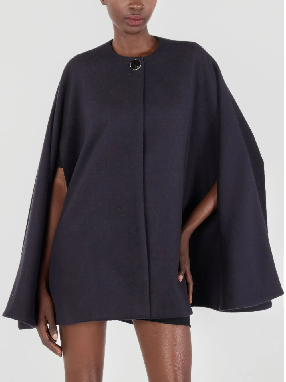 Roberto Cavalli Cape van kasjmierblend Zwart