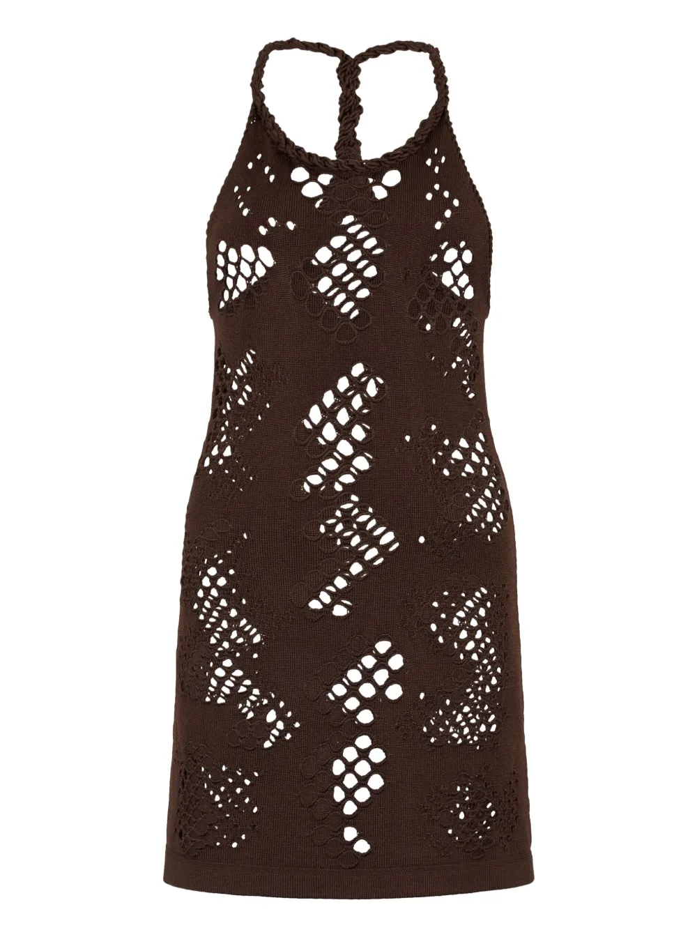 Roberto Cavalli Mouwloze jurk Bruin