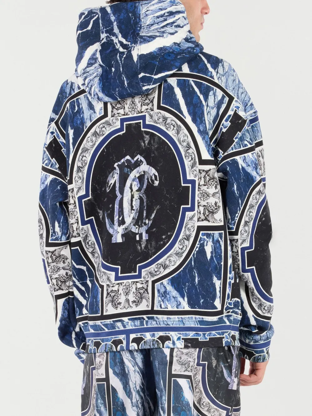 Roberto Cavalli Katoenen hoodie Blauw