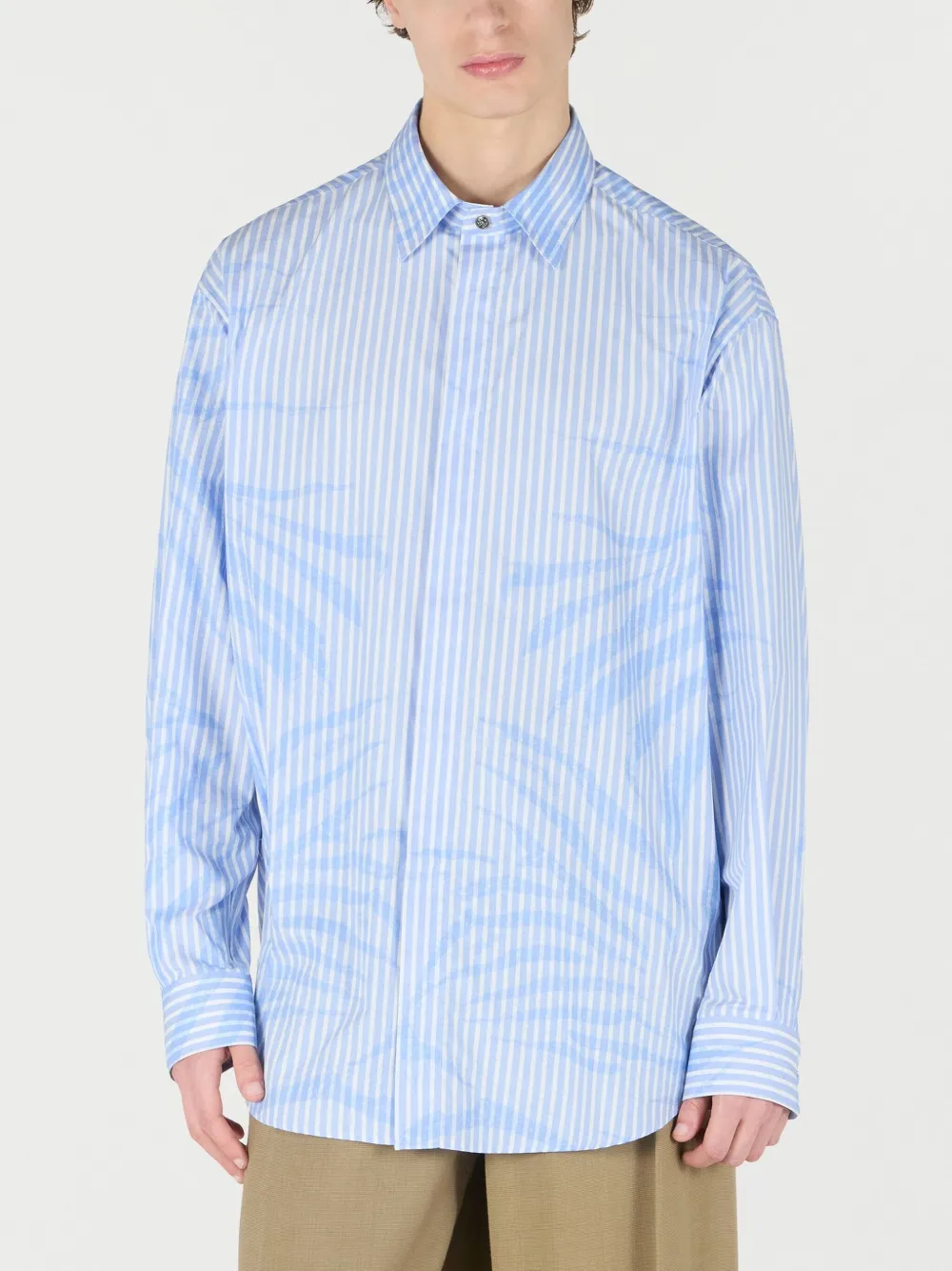 Roberto Cavalli Katoenen overhemd Blauw