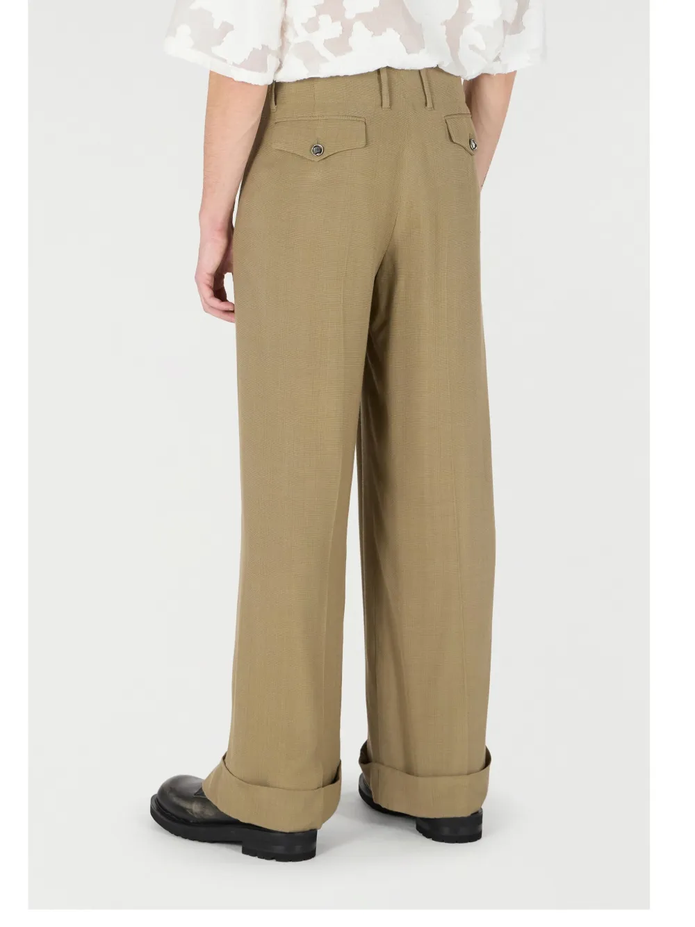Roberto Cavalli Gedrapeerde broek Bruin