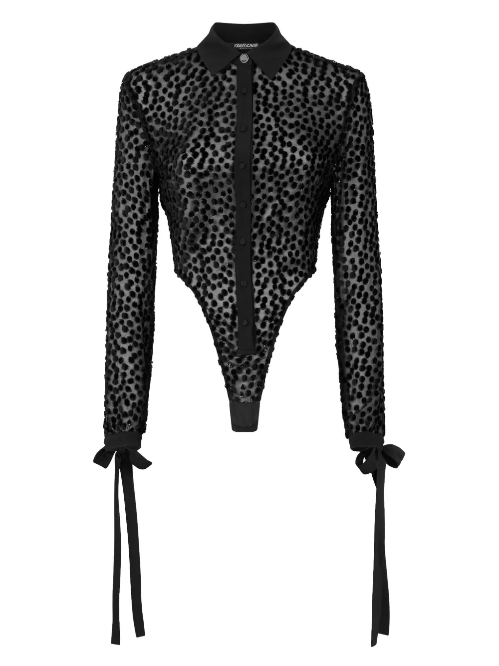 Roberto Cavalli body con cuello en v | negro | Image 1