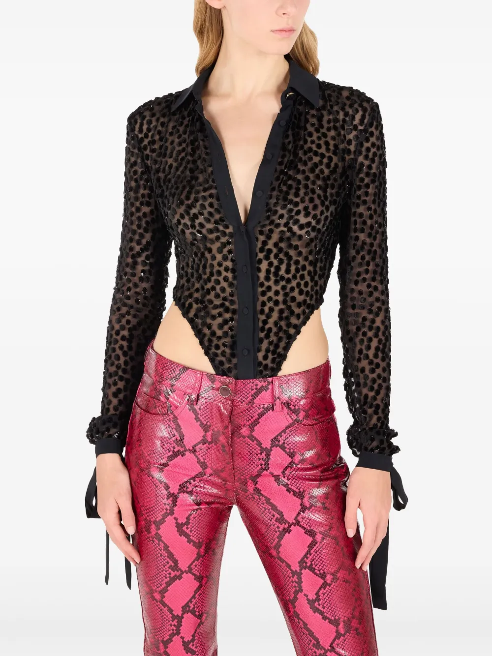 Roberto Cavalli body con cuello en v | Chalecos y camisetas | Image 2