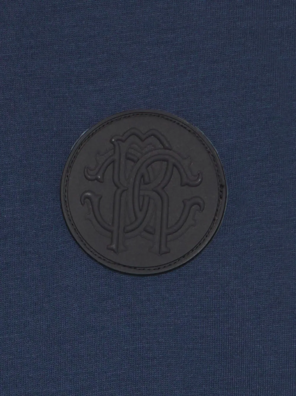 Roberto Cavalli Junior T-shirt met logopatch Blauw