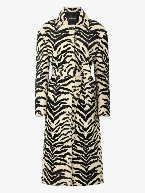 Roberto Cavalli tiger-print coat