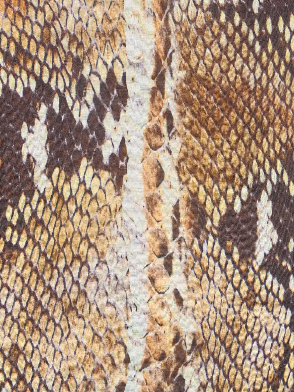 Roberto Cavalli Katoenen jurk met slangenprint Bruin