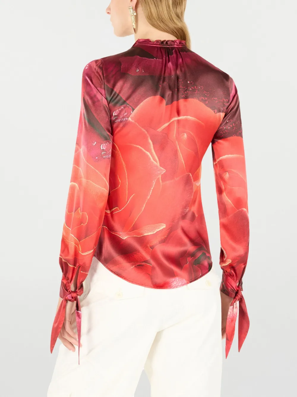 ROBERTO CAVALLI FLORAL SILK SHIRT