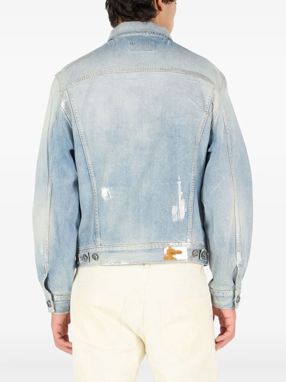 Roberto Cavalli Gerafeld denim jack Blauw