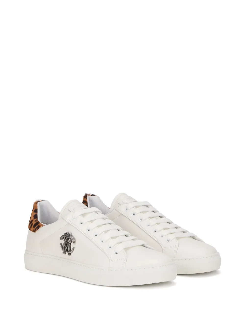 Roberto Cavalli Sneakers met luipaardprint Wit