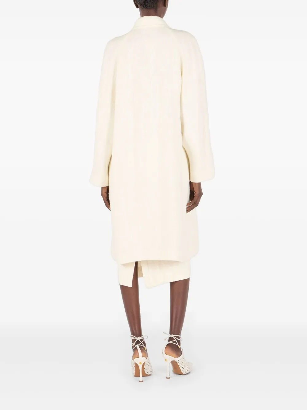 Roberto Cavalli Jas met enkele rij knopen Wit