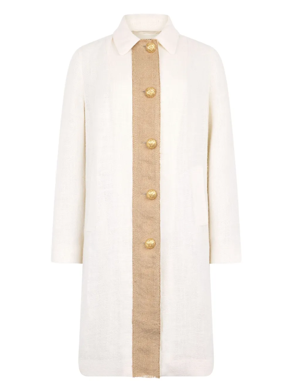 Roberto Cavalli abrigo con botones | blanco | Image 1