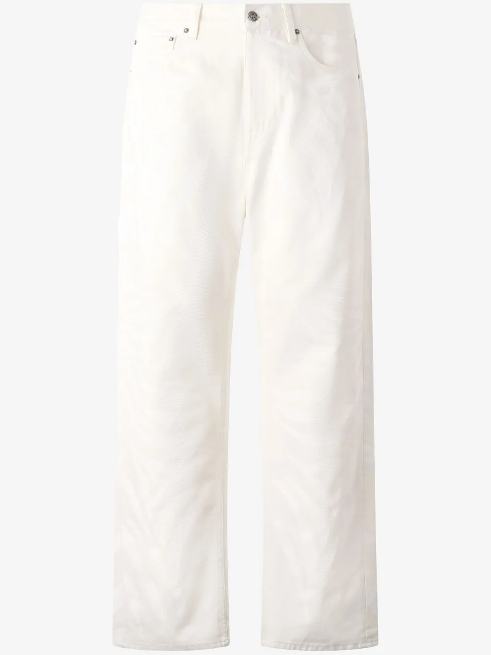 Roberto Cavalli Zebra-print Five-pocket Pants In White