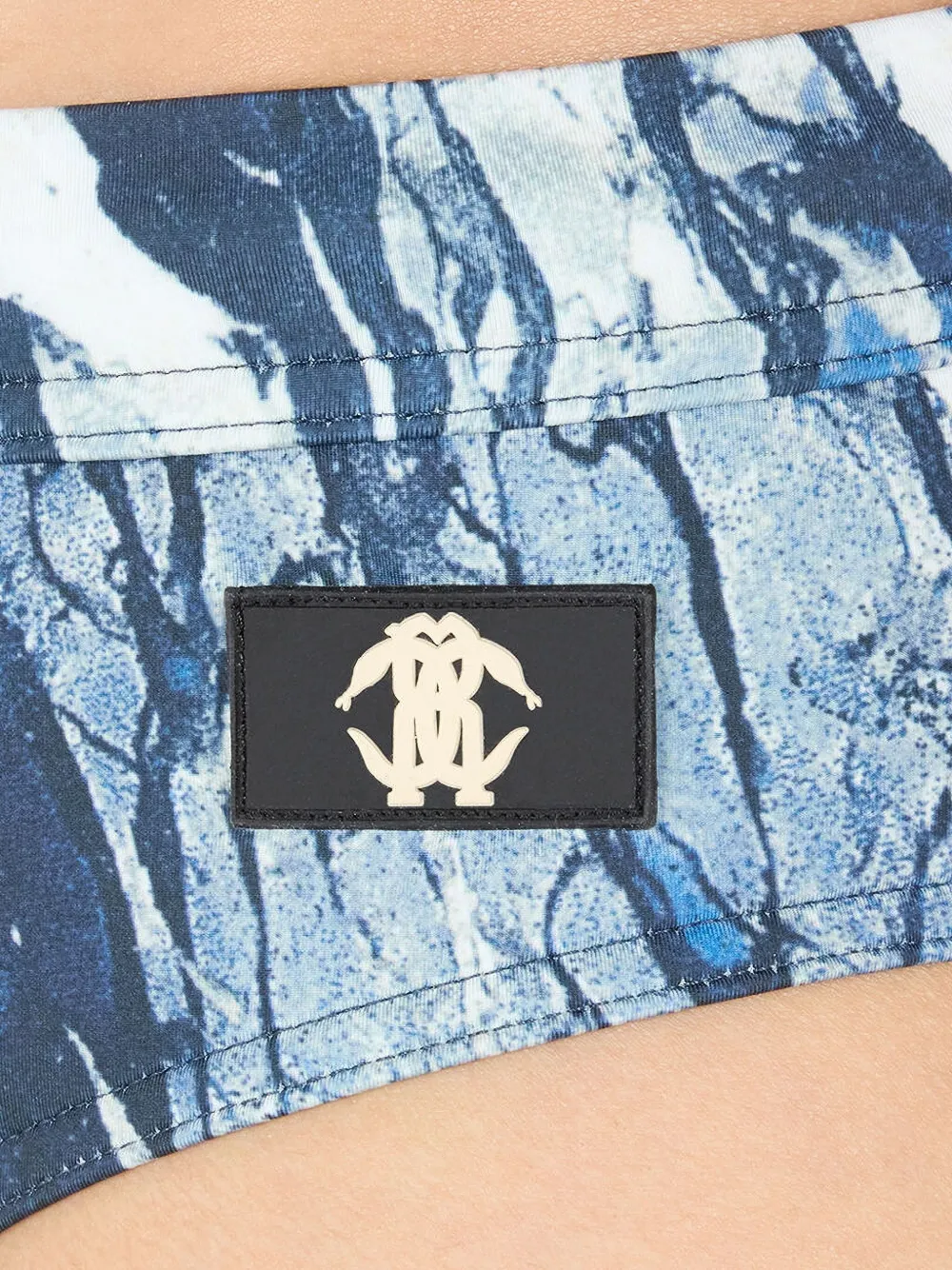 Roberto Cavalli Zwembroek met print Blauw