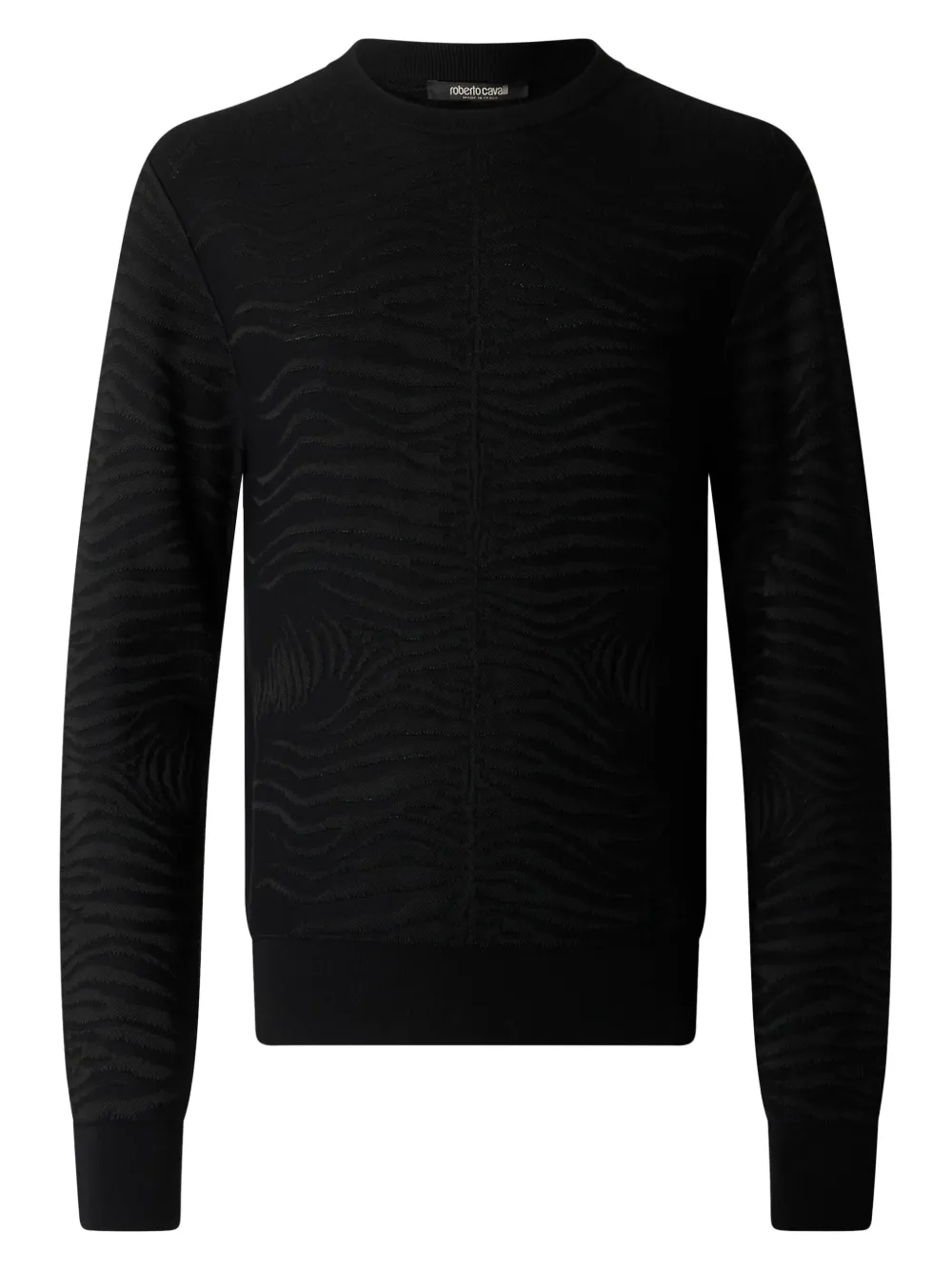 zebra-print sweater