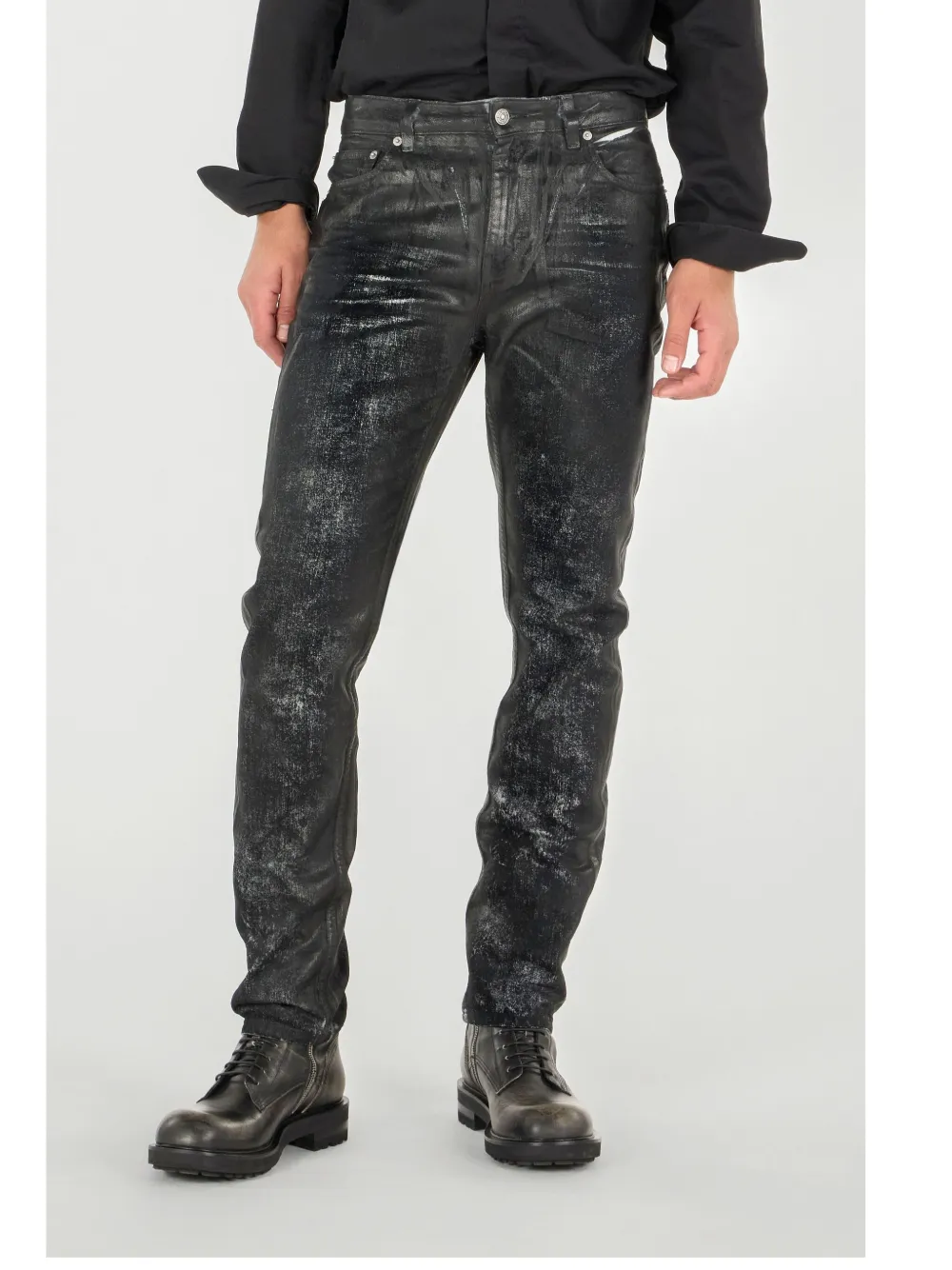 Roberto Cavalli Slim-fit jeans Zwart