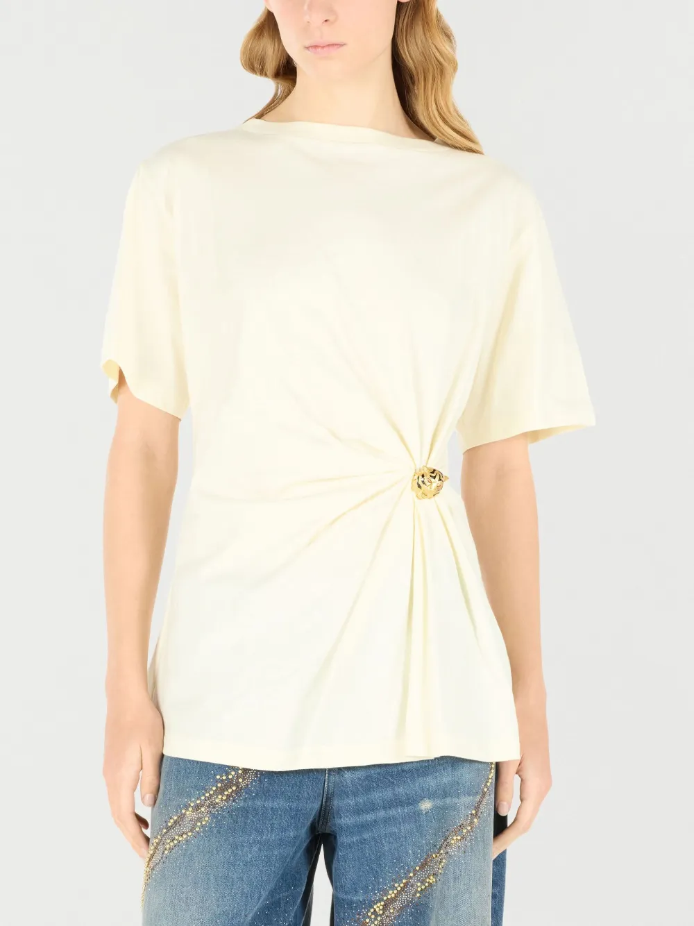 Roberto Cavalli Katoenen T-shirt Beige