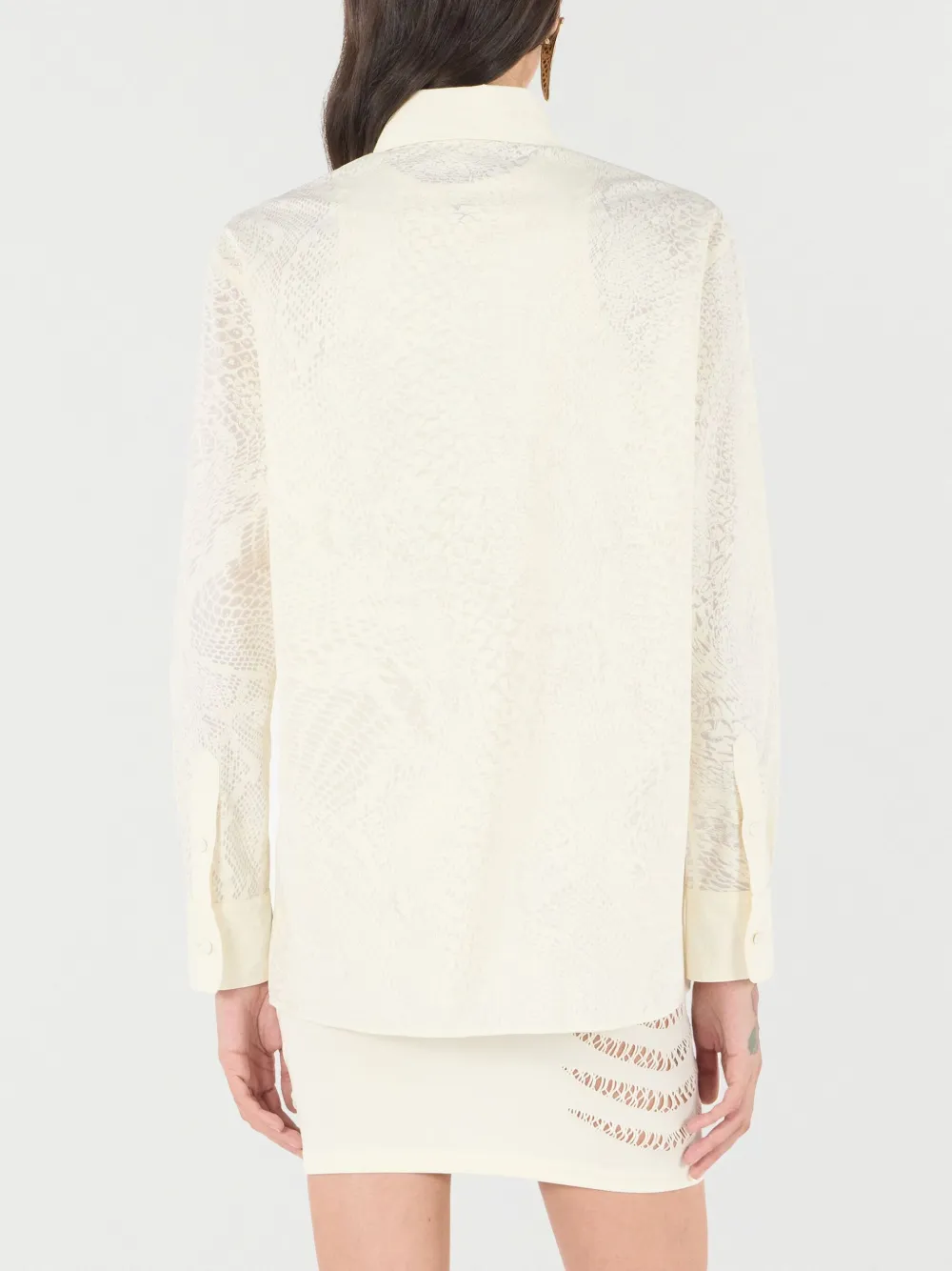 ROBERTO CAVALLI PYTHON-PRINT SHIRT