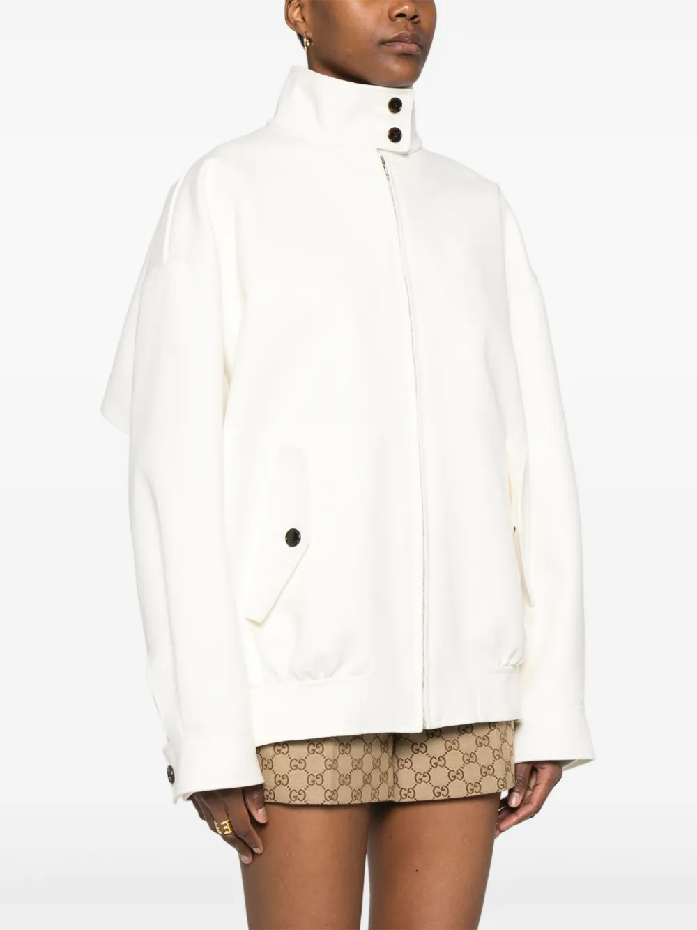 Gucci Jack met klepzak Wit