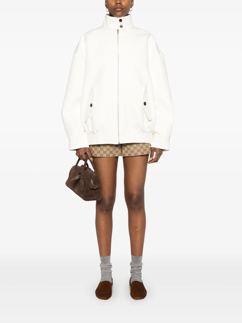 Gucci Jack met klepzak Wit