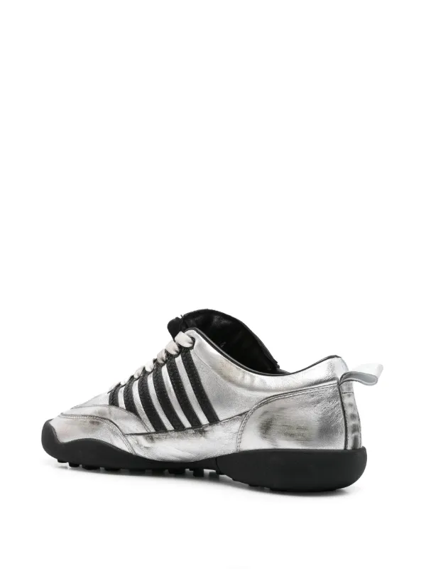 DSQUARED2 Boxer Soccer Sneakers | Silver | FARFETCH