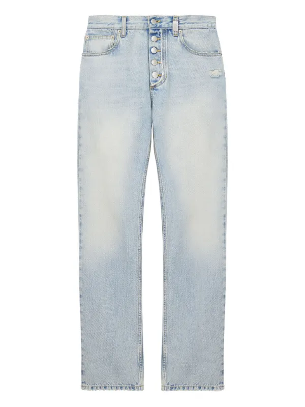 Alexander Mcqueenホワイトデニムパンツ メンズ Alexander McQueen コットン ジーンズ | ブルー | FARFETCH JP