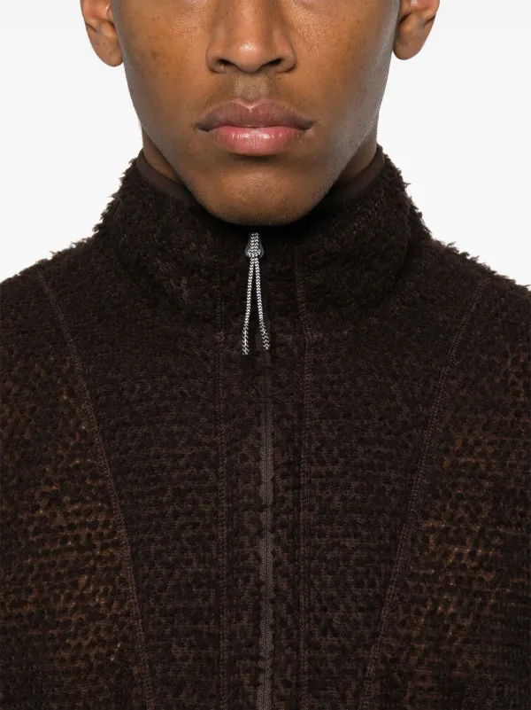 ROA Alpha Direct Half Zip Sweater | Brown | FARFETCH