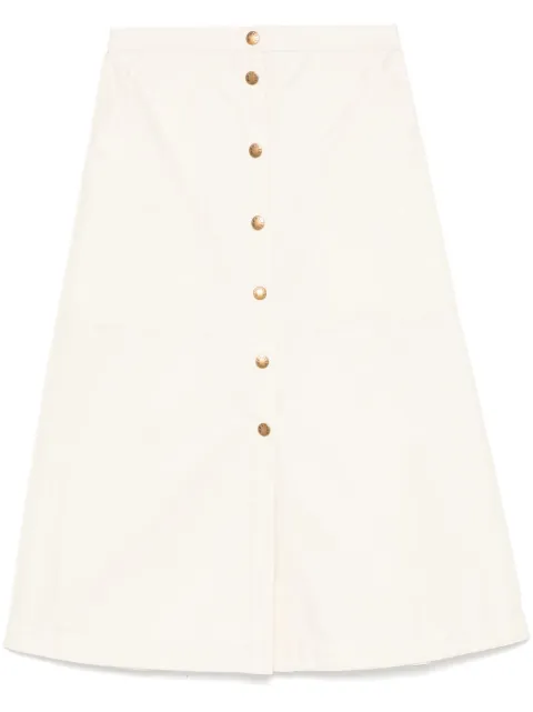Moncler falda midi con botones
