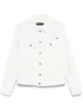 TOM FORD logo-patch denim jacket - White