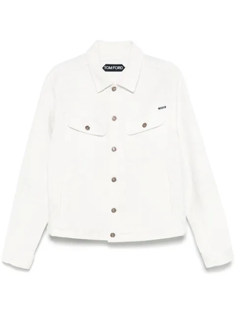 TOM FORD logo-patch denim jacket 