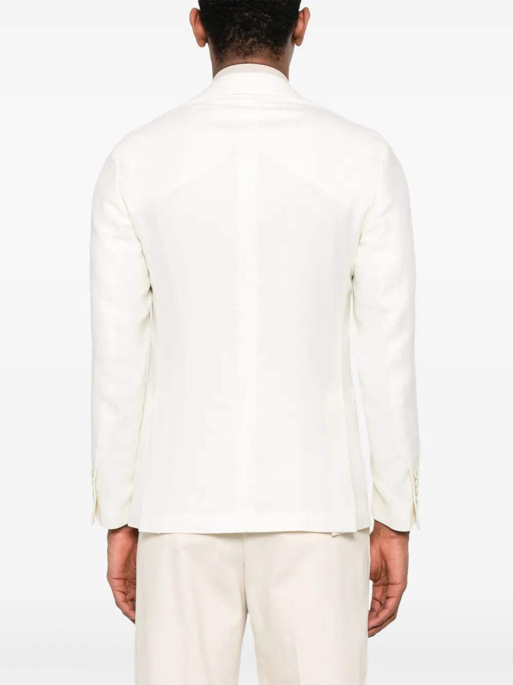 Lardini Blazer met enkele rij knopen Wit