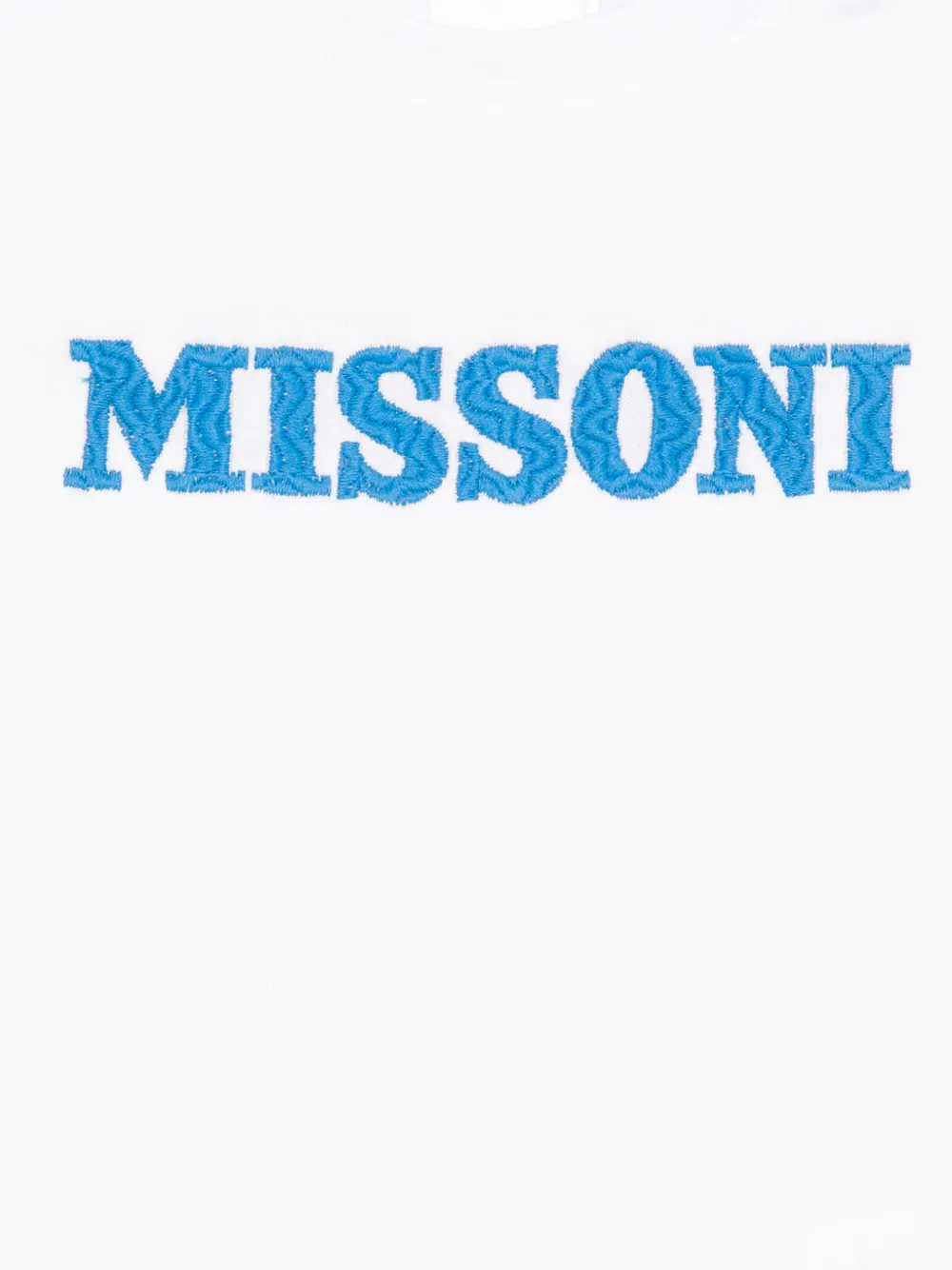 Missoni Kids T-shirt met geborduurd logo Wit